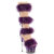 Pleaser ADORE-728F Sandalias de Plataforma transparente en lila talla EU-35 / US-5