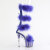 Pleaser ADORE-728F Sandalias de Plataforma transparente en azul talla EU-35 / US-5