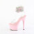 Pleaser ADORE-791-2RS Sandalias de Plataforma pedrería rosa transparente EU-37 / US-7