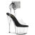 Pleaser ADORE-791-2RS Sandalias de Plataforma transparente con pedrería Negro talla EU-39 / US-9