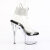 Pleaser ADORE-791-2RS Sandalias de Plataforma transparente con pedrería Negro talla EU-41 / US-11