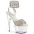 Pleaser ADORE-791HTRS Sandalias de Plataforma con Hologramagrama y pedrería en Plata EU-35 / US-5