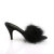 Fabulicious AMOUR-03 Zuecos de Piel Sintética Negro EU-37 / US-7