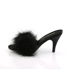 Fabulicious AMOUR-03 Zuecos Piel Sintética Negro EU-40 / US-10