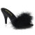 Fabulicious AMOUR-03 Zuecos Piel Sintética Negro EU-40 / US-10