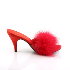 Fabulicious AMOUR-03 Zuecos de Piel Sintética Rojo EU-38 / US-8