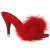 Fabulicious AMOUR-03 Zuecos de Piel Sintética Rojo EU-38 / US-8