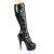 Pleaser Bota DELIGHT-2049 Negro Charol  EU-41 / US-11