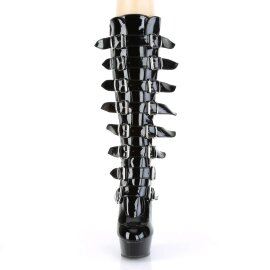 Pleaser Bota DELIGHT-2049 Negro Charol  EU-39 / US-9