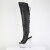 Pleaser BEJEWELED-3019MS-7 Botas altas Plataforma Piel Sintética pedrería Negro EU-42 / US-12