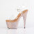 Pleaser BEJEWELED-708MS Sandalias Plataforma Tono Claro pedrería Dorado EU-41 / US-11