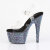 Pleaser BEJEWELED-708MS Sandalias Plataforma Tono Claro pedrería Negro EU-37 / US-7