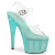 Pleaser BEJEWELED-708RRS Sandalias Plataforma Tono Claro pedrería Turquesa EU-42 / US-12