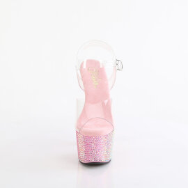 Pleaser BEJEWELED-708RRS Sandalias Plataforma Tono Claro...