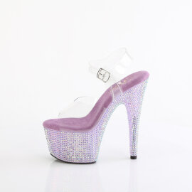 Pleaser BEJEWELED-708RRS Sandalias Plataforma Tono Claro pedrería Morado EU-39 / US-9