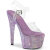 Pleaser BEJEWELED-708RRS Sandalias Plataforma Tono Claro pedrería Morado EU-40 / US-10