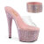 Pleaser BEJEWELED-712RS Zuecos con Plataforma Tono Claro pedrería Rosa Pastel EU-39 / US-9