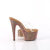 Pleaser BEJEWELED-712RS Zuecos con Plataforma Tono Claro pedrería Marrón EU-42 / US-12