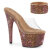 Pleaser BEJEWELED-712RS Zuecos con Plataforma Tono Claro pedrería Marrón EU-37 / US-7