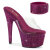 Pleaser BEJEWELED-712RS Zuecos con Plataforma Tono Claro pedrería Rosa EU-36 / US-6
