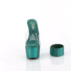 Pleaser BEJEWELED-712RS Zuecos con Plataforma Tono Claro...