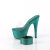 Pleaser BEJEWELED-712RS Zuecos con Plataforma Tono Claro pedrería Verde EU-37 / US-7