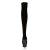 Pleaser Bota Alta DELIGHT-3002 Negro Elástico Terciopelo EU-42 / US-12