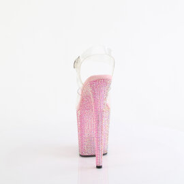 Pleaser BEJEWELED-808RRS Sandalias Plataforma Tono Claro pedrería Rosa EU-35 / US-5