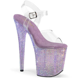 Pleaser BEJEWELED-808RRS Sandalias Plataforma Tono Claro...