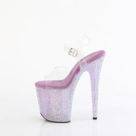 Pleaser BEJEWELED-808RRS Sandalias Plataforma Tono Claro pedrería Morado EU-37 / US-7