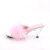 Fabulicious BELLE-301 Zuecos de Piel Sintética transparente Rosa EU-35 / US-5