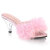 Fabulicious BELLE-301F Zuecos de Piel Sintética transparente Rosa EU-38 / US-8