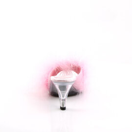 Fabulicious BELLE-301F Zuecos de Piel Sintética transparente Rosa EU-43 / US-13