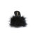 Fabulicious BELLE-301F Zuecos de Piel Sintética transparente Negro EU-38 / US-8