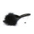 Fabulicious BELLE-301F Zuecos de Piel Sintética transparente Negro EU-38 / US-8