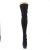 Pleaser Bota Alta DELIGHT-3003 Negro Lycra EU-38 / US-8