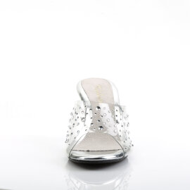 Fabulicious BELLE-301RS Zuecos Tono Claro pedrería Transparente EU-38 / US-8
