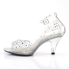 Fabulicious BELLE-330RS Sandalias Plataforma Tono Claro pedrería Transparente EU-39 / US-9