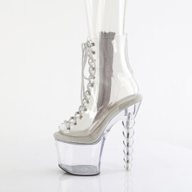 Pleaser BLISS-1016C Botines con Plataforma Transparente EU-37 / US-7