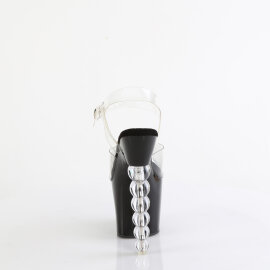 Pleaser BLISS-708 Sandalias de Plataforma Negro Tono Claro EU-41 / US-11