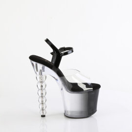 Pleaser BLISS-708-1BC Sandalias de Plataforma Negro Tono Claro EU-35 / US-5