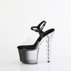 Pleaser BLISS-708-1BC Sandalias de Plataforma Negro Tono Claro EU-37 / US-7