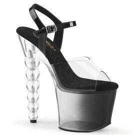 Pleaser BLISS-708-1BC Sandalias de Plataforma Negro Tono Claro EU-39 / US-9