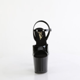 Pleaser BLISS-709 Sandalias de Plataforma Negro Tono Claro EU-37 / US-7