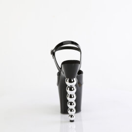 Pleaser BLISS-709 Sandalias de Plataforma Negro Tono Claro EU-40 / US-10