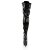 Pleaser Bota Alta DELIGHT-3023 Negro Elástico Charol Elástico EU-35 / US-5