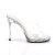 Fabulicious CHIC-01 Zuecos Transparente EU-37 / US-7