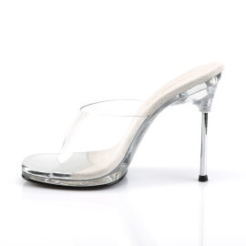 Fabulicious CHIC-01 Zuecos Transparente EU-41 / US-11