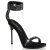 Fabulicious CHIC-40 Sandalias Piel Sintética Negro EU-38 / US-8