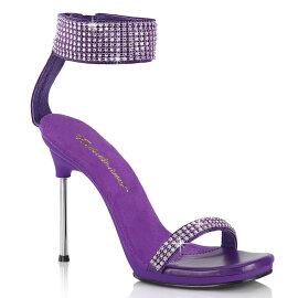 Fabulicious CHIC-40 Sandalias pedrería efecto Piel morado EU-37 / US-7